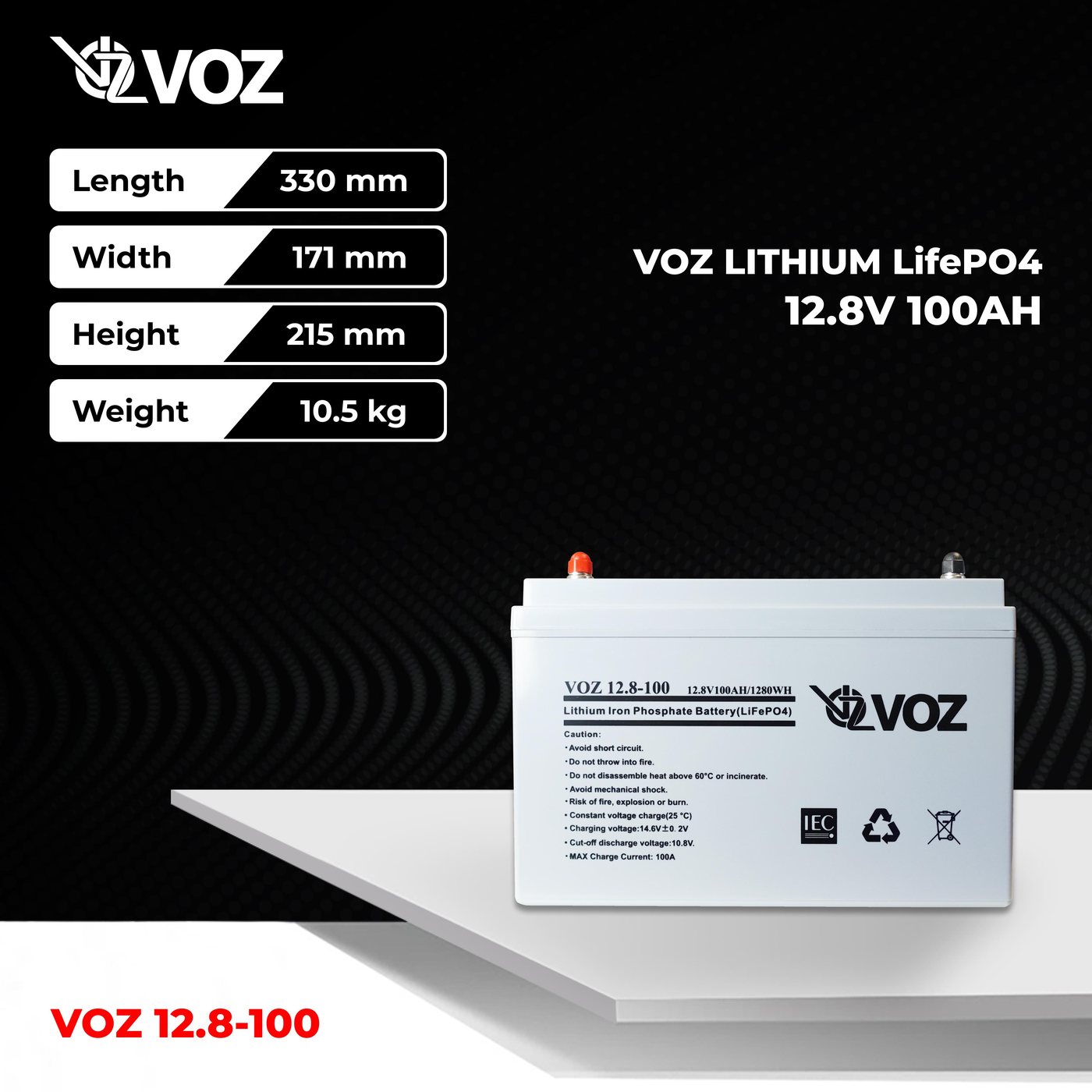 Baterai LiFePO4 12.8V 100 Ah 3