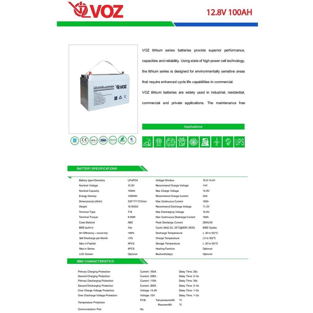 Baterai LiFePO4 12.8V 100 Ah 4