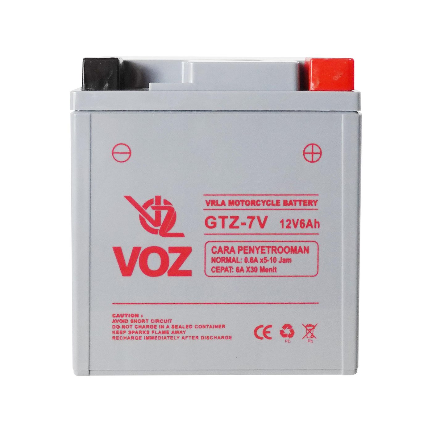 Voz Aki Motor GT7V 12V 6Ah - Baterai Aki Motor 4