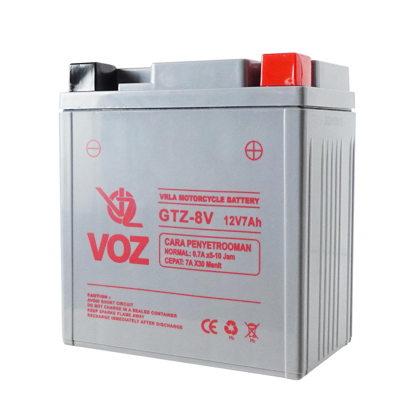 Voz Aki Motor GTZ 8V 12V 7Ah - Baterai Aki Motor 3