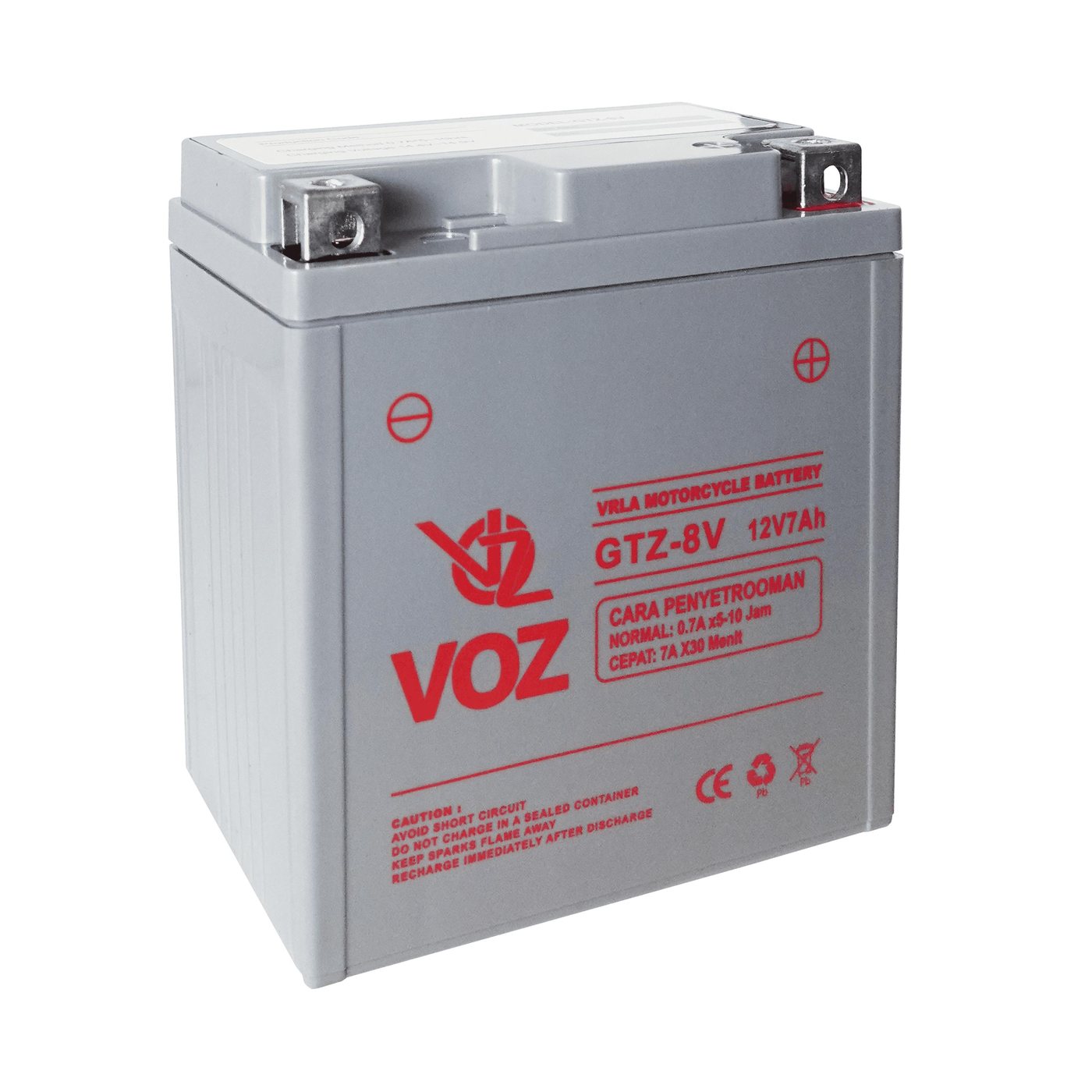 Voz Aki Motor GTZ 8V 12V 7Ah - Baterai Aki Motor 6