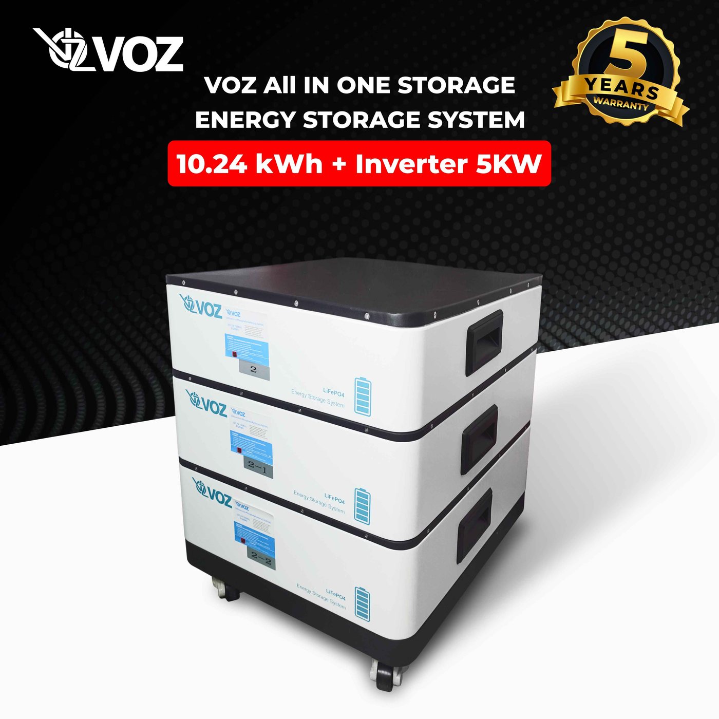 VOZ All In One Energy Store System 5KW Inverter + 10.24KWH 2
