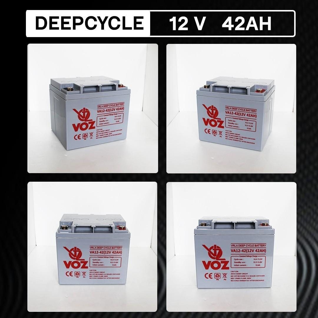 Voz Baterai Deep Cycle 12V 42 Ah| Baterai Solar Panel 4