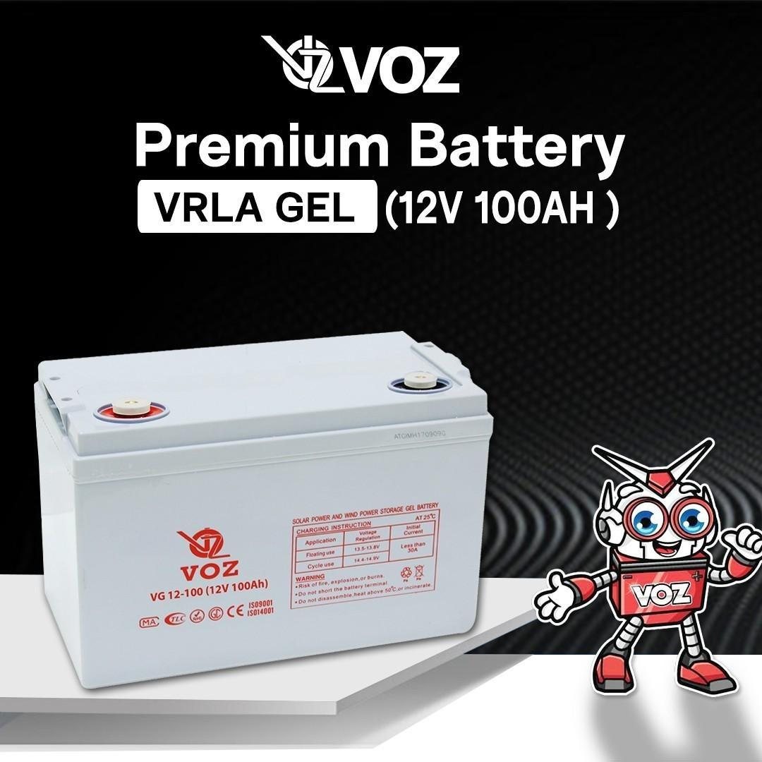 Voz Baterai Gel 12V 100 Ah| Baterai Solar Panel |Baterai Solar Cell 2