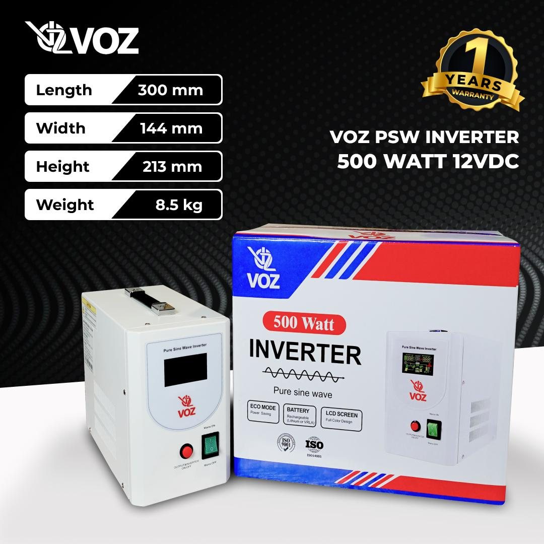 VOZ Baterai Inverter PSW 500W