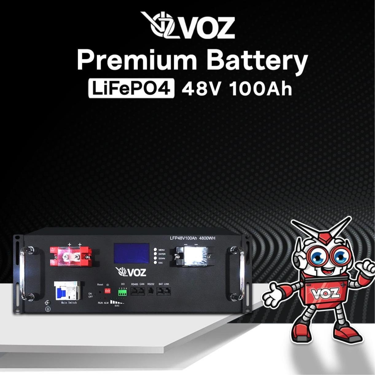 Voz Baterai LiFePO4 48V 100 Ah 2