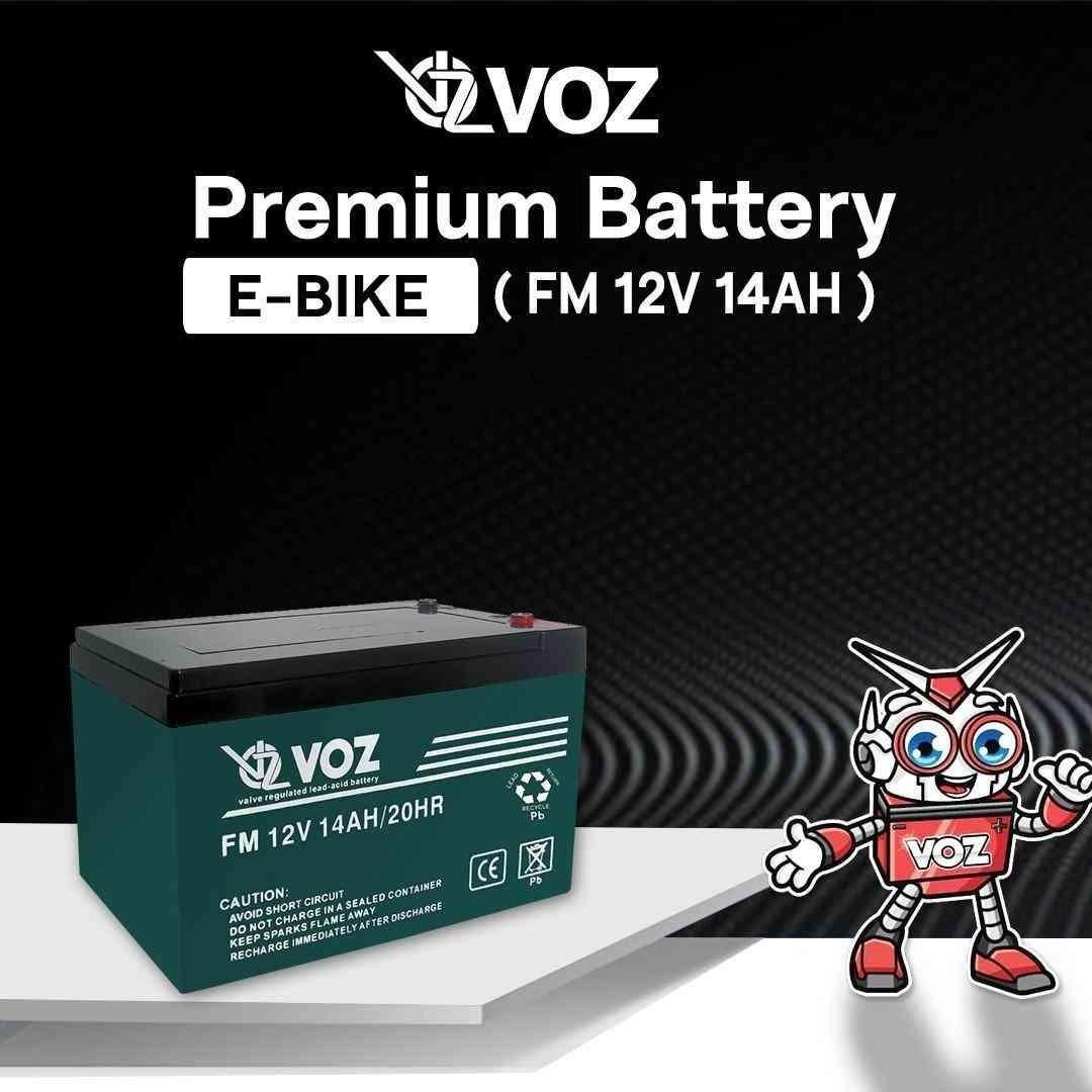 Voz Baterai Sepeda Listrik 12V 14 Ah | Voz E-Bike Baterai 12V 14 Ah