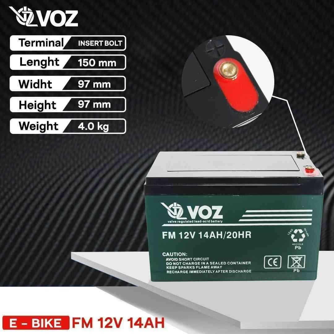 Voz Baterai Sepeda Listrik 12V 14 Ah | Voz E-Bike Baterai 12V 14 Ah 3