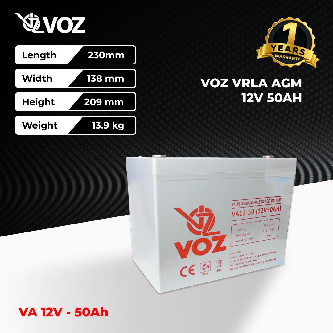 Voz Baterai VRLA 12V 50 Ah| Baterai UPS | Baterai Solar Cell 2