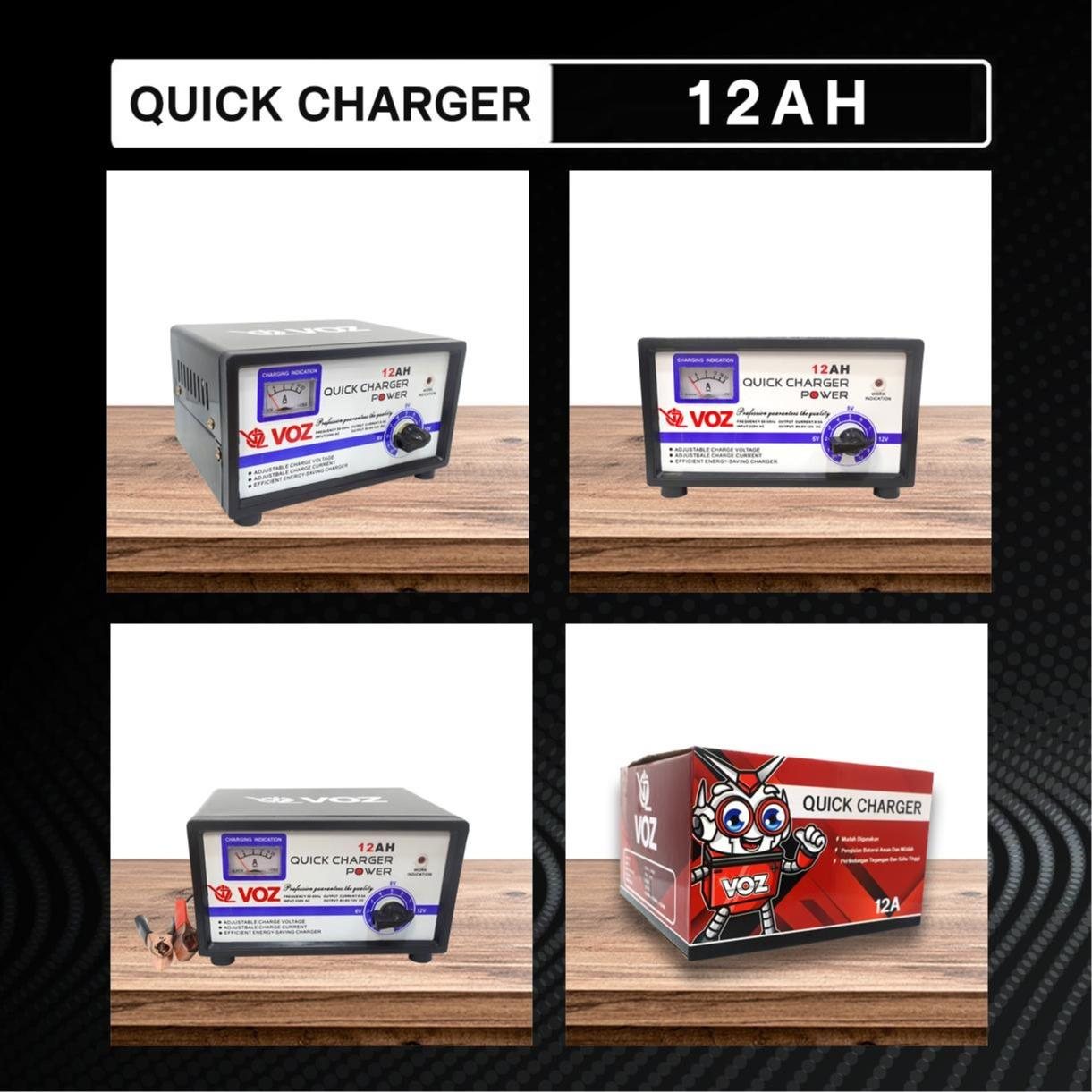 Voz Charger Aki 12A | Charger Aki Motor | Charger Aki 7