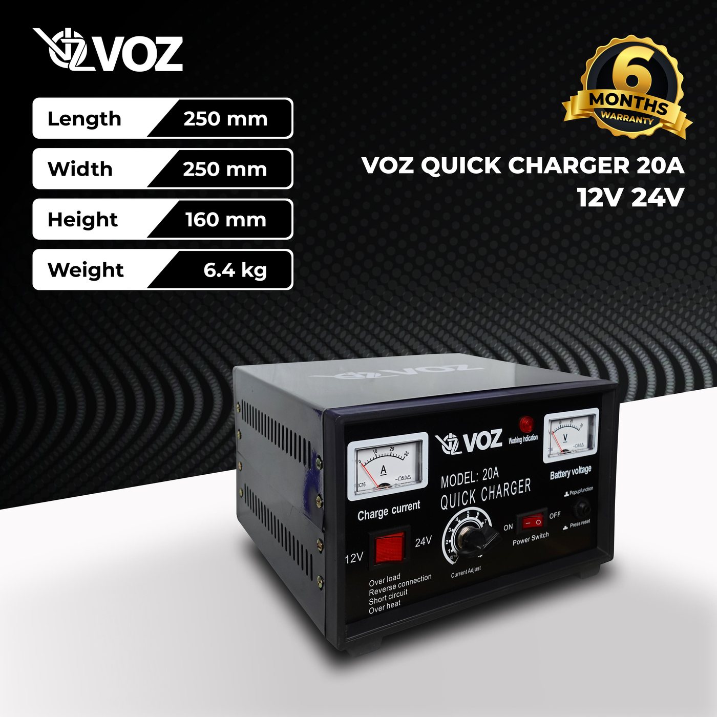 Voz Charger Aki 20A | Charger Aki Mobil | Charger Aki Kering 4