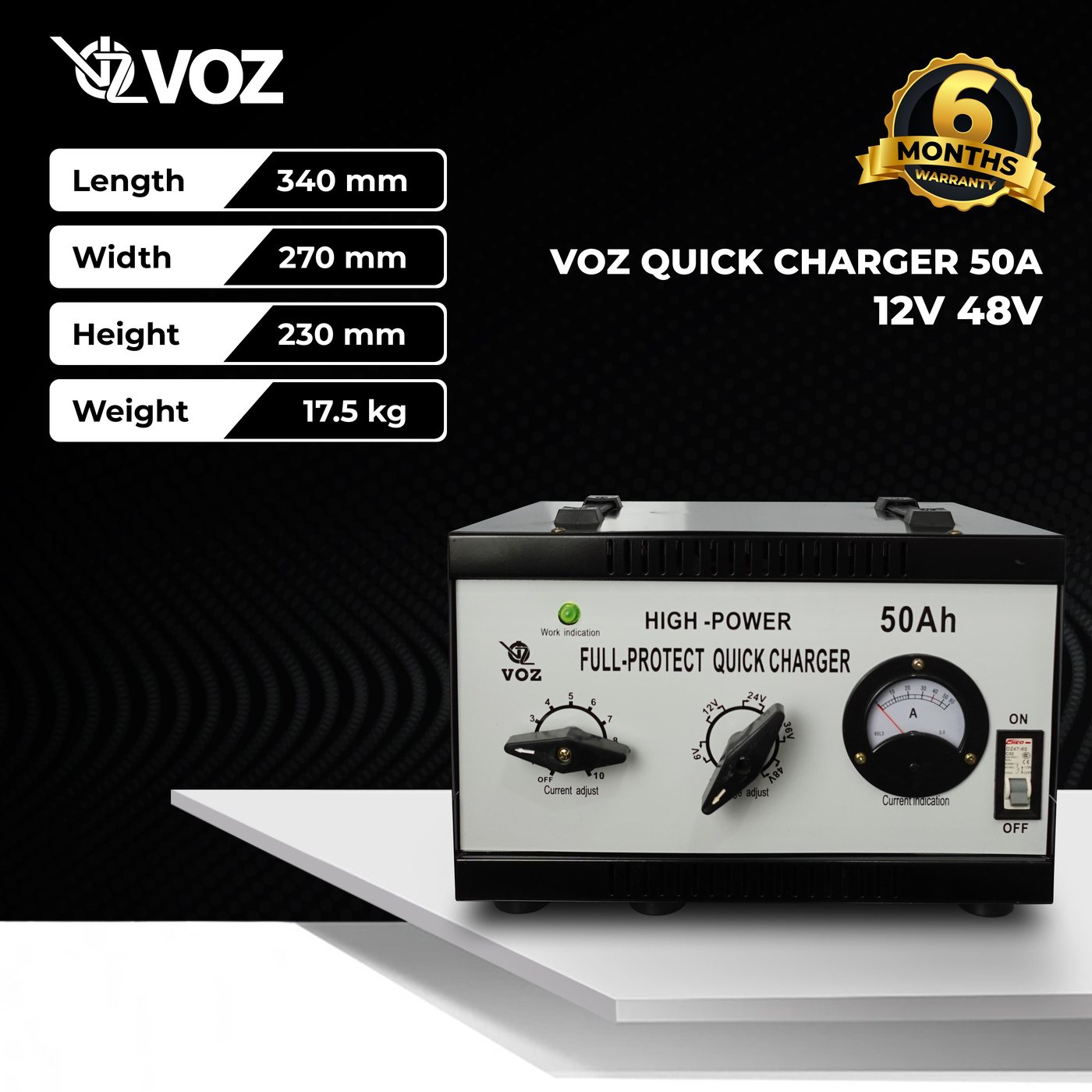 Voz Charger Aki 50A | Charger Aki Mobil |Charger Solar Cell 2