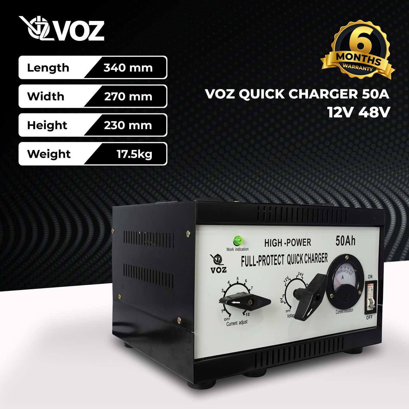 Voz Charger Aki 50A | Charger Aki Mobil |Charger Solar Cell 3