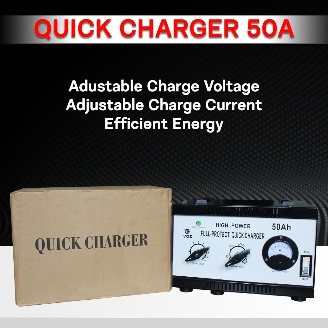 Voz Charger Aki 50A | Charger Aki Mobil |Charger Solar Cell 6