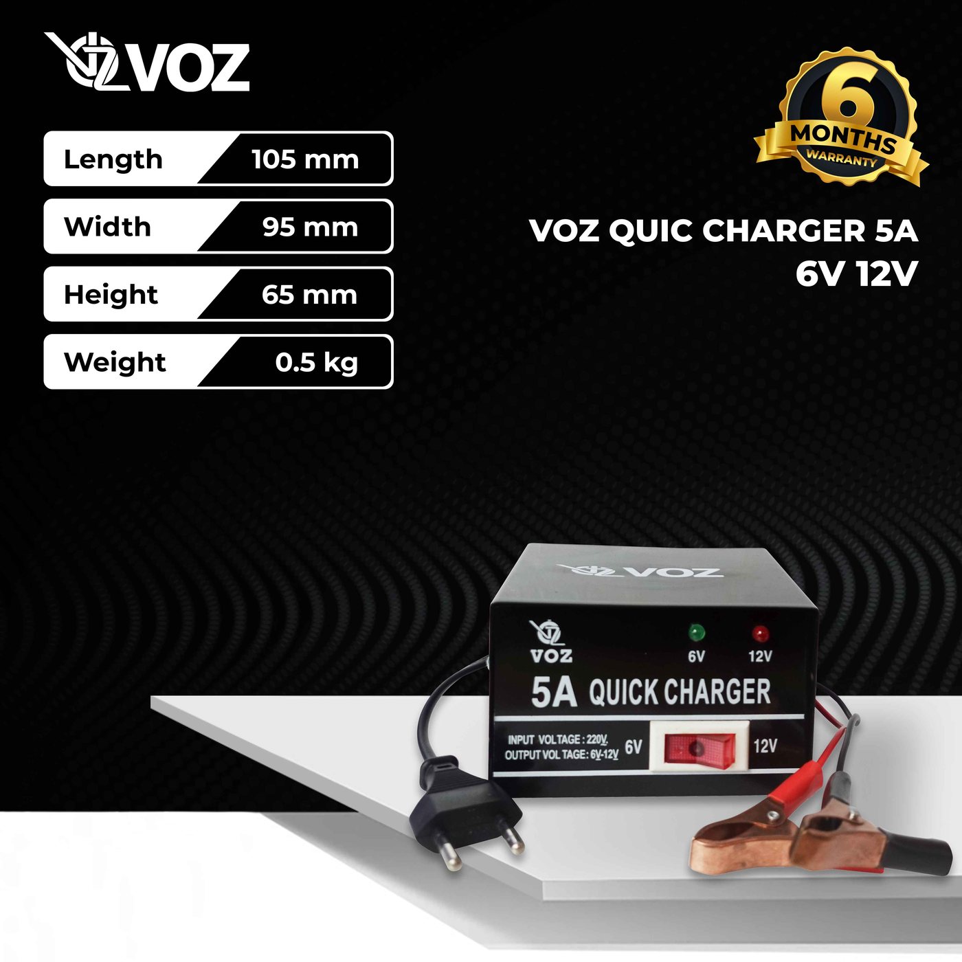 Voz Charger Aki 5A | Charger Aki Motor | Charger Aki 3
