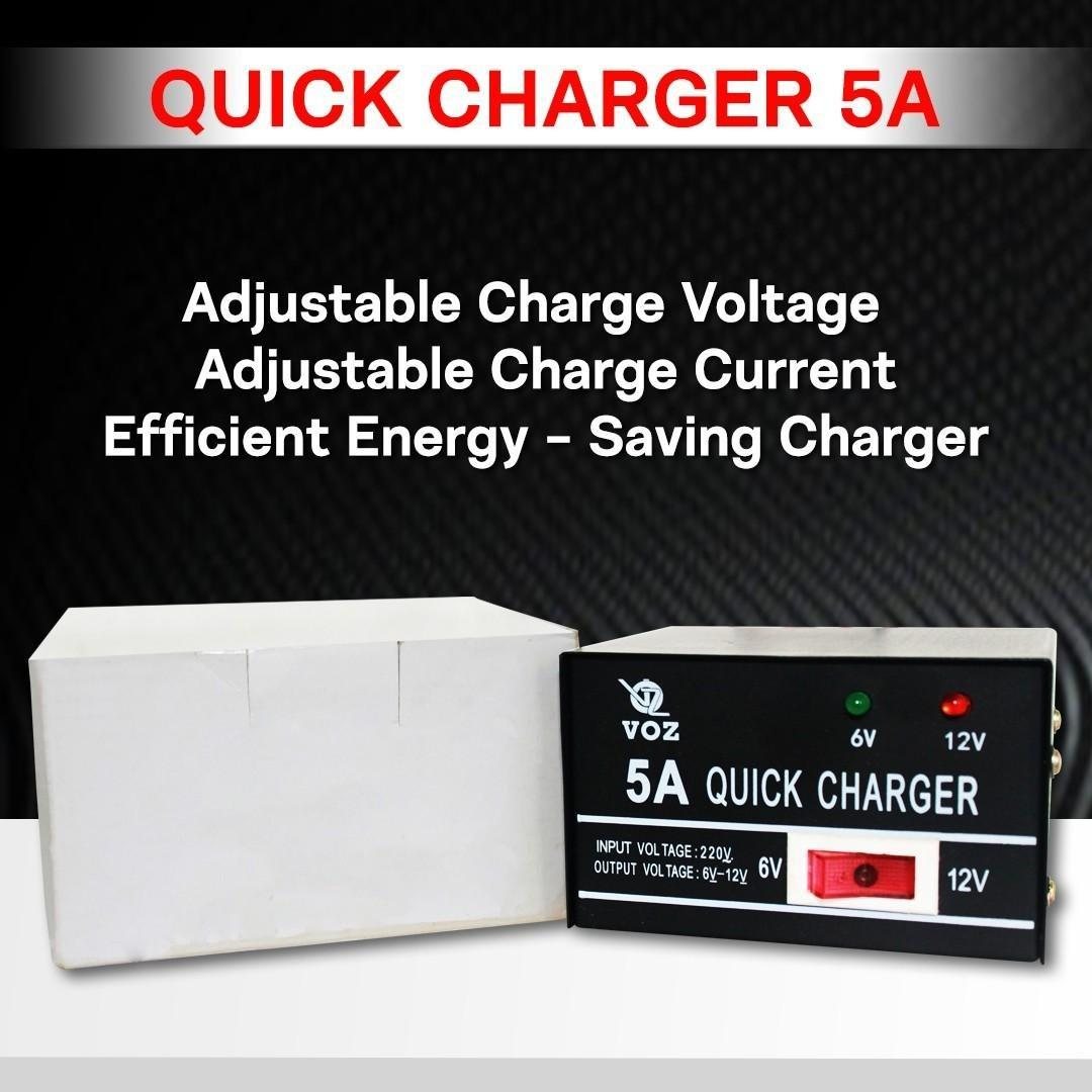 Voz Charger Aki 5A | Charger Aki Motor | Charger Aki 6