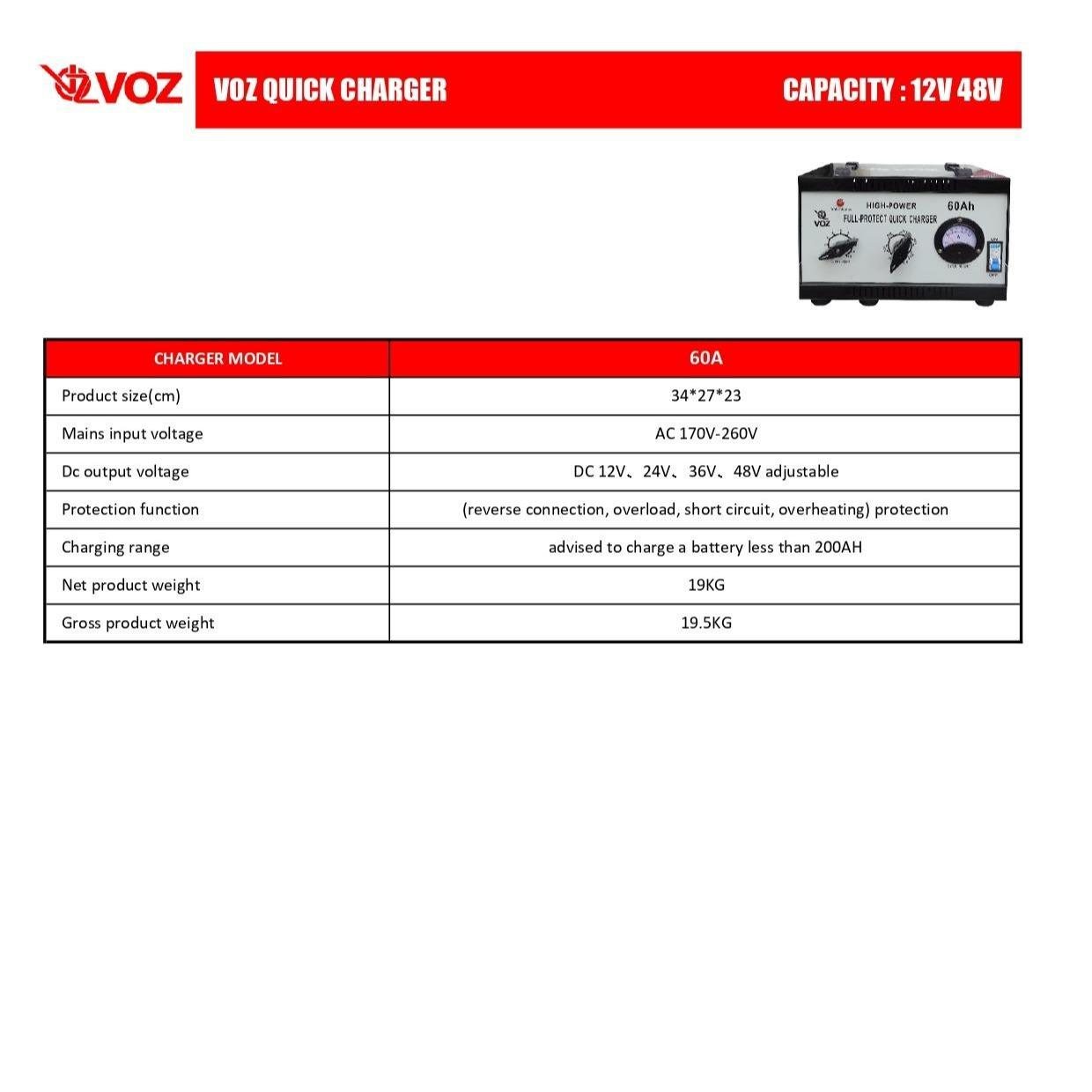 Voz Charger Aki 60A | Charger Aki Mobil | Charger Baterai Aki 4