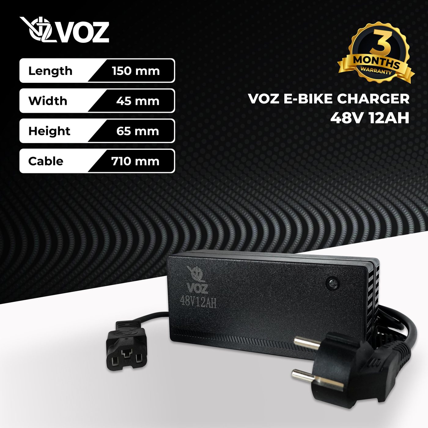 Voz Charger E-Bike 48V 12Ah | Sepeda Listrik 48V 12 Ah 4