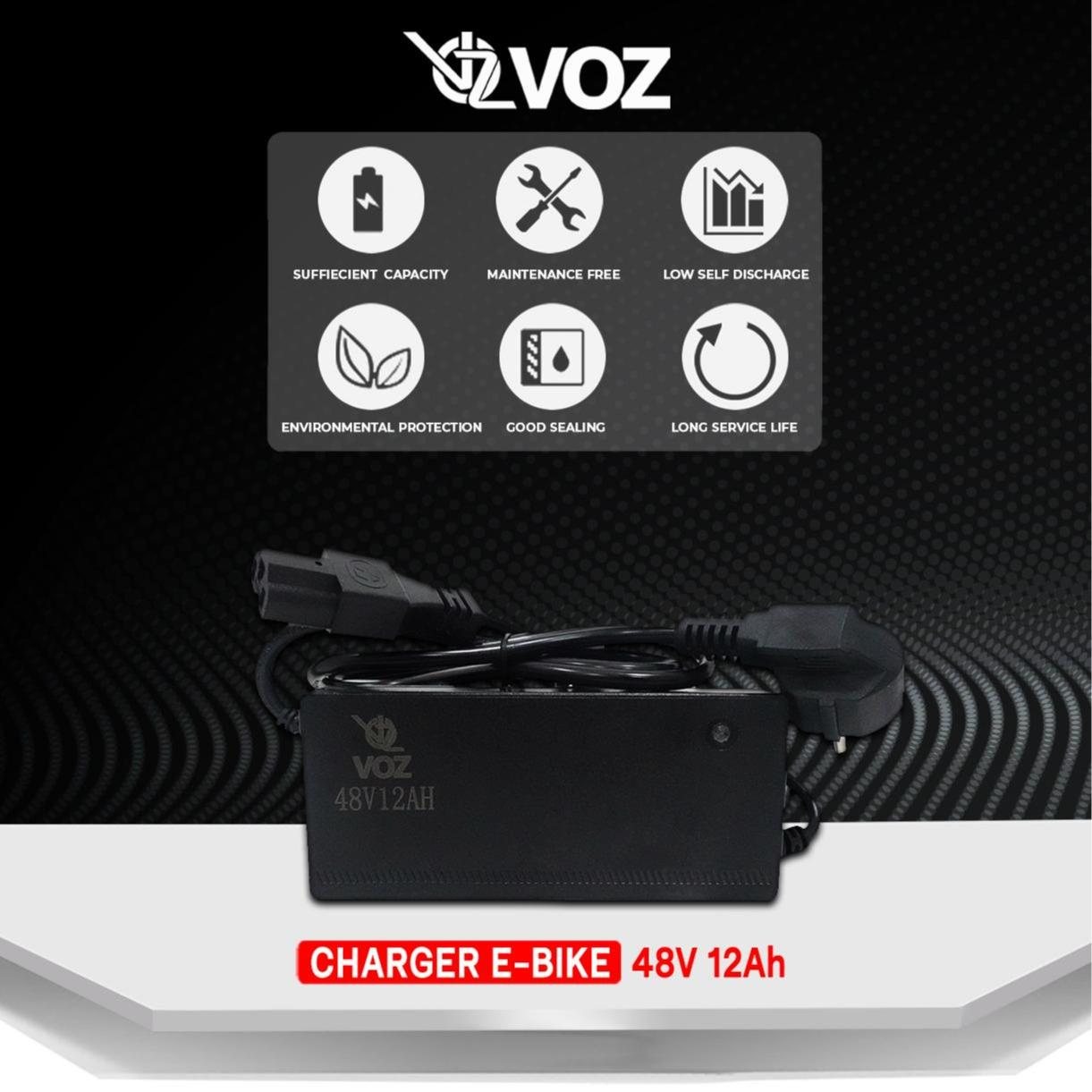 Voz Charger E-Bike 48V 12Ah | Sepeda Listrik 48V 12 Ah 5