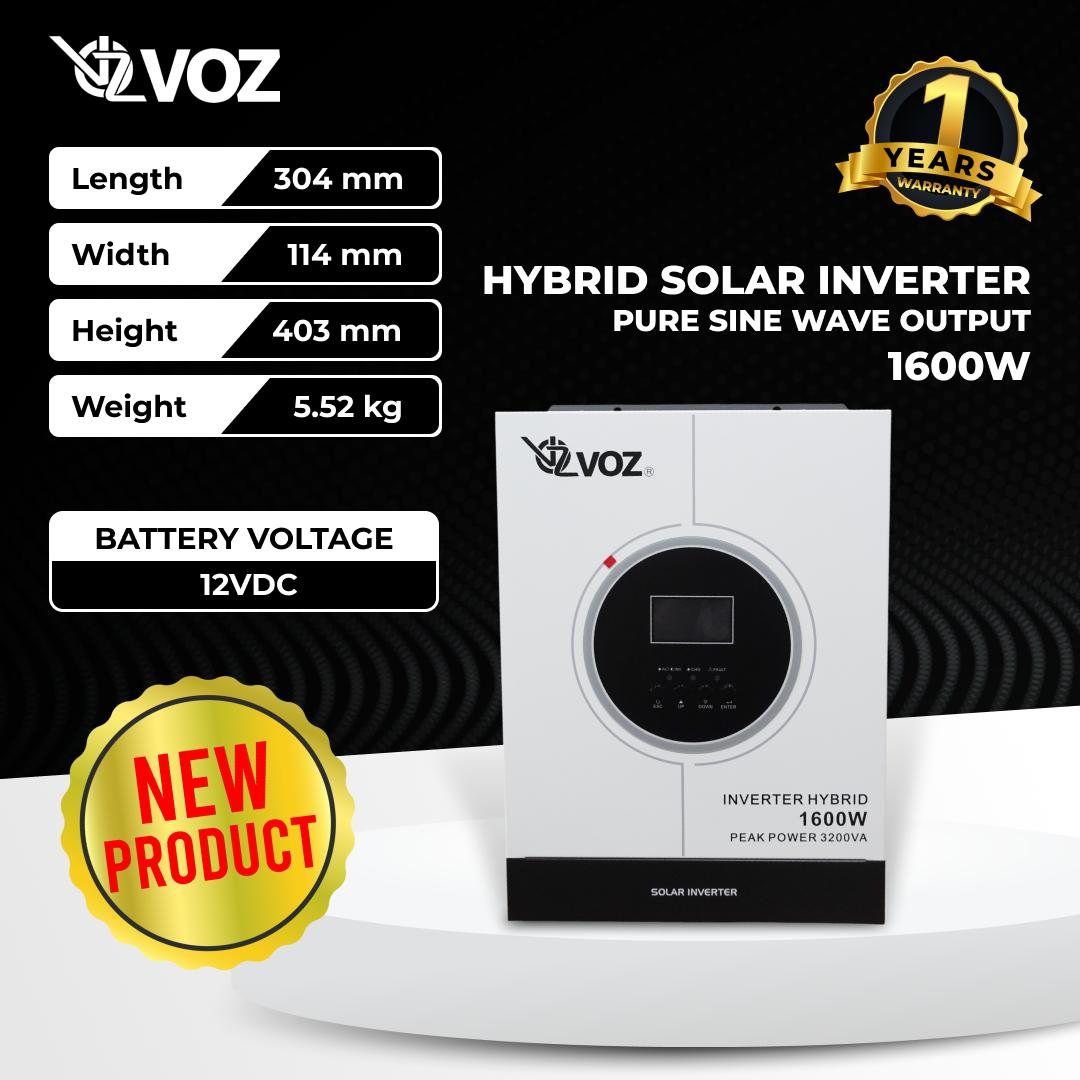 VOZ HYBRID SOLAR INVERTER 1600W/1.6KW 3