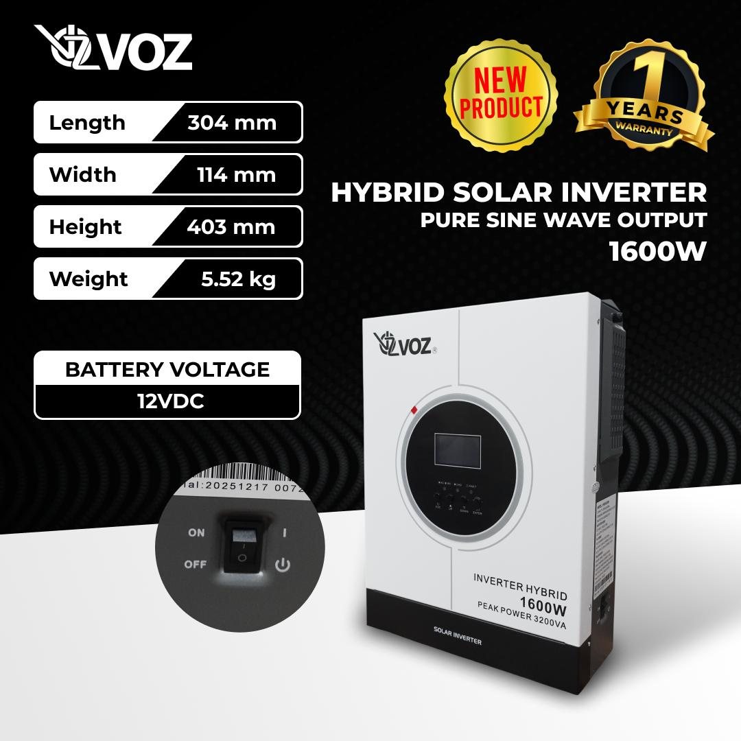 VOZ HYBRID SOLAR INVERTER 1600W/1.6KW 4