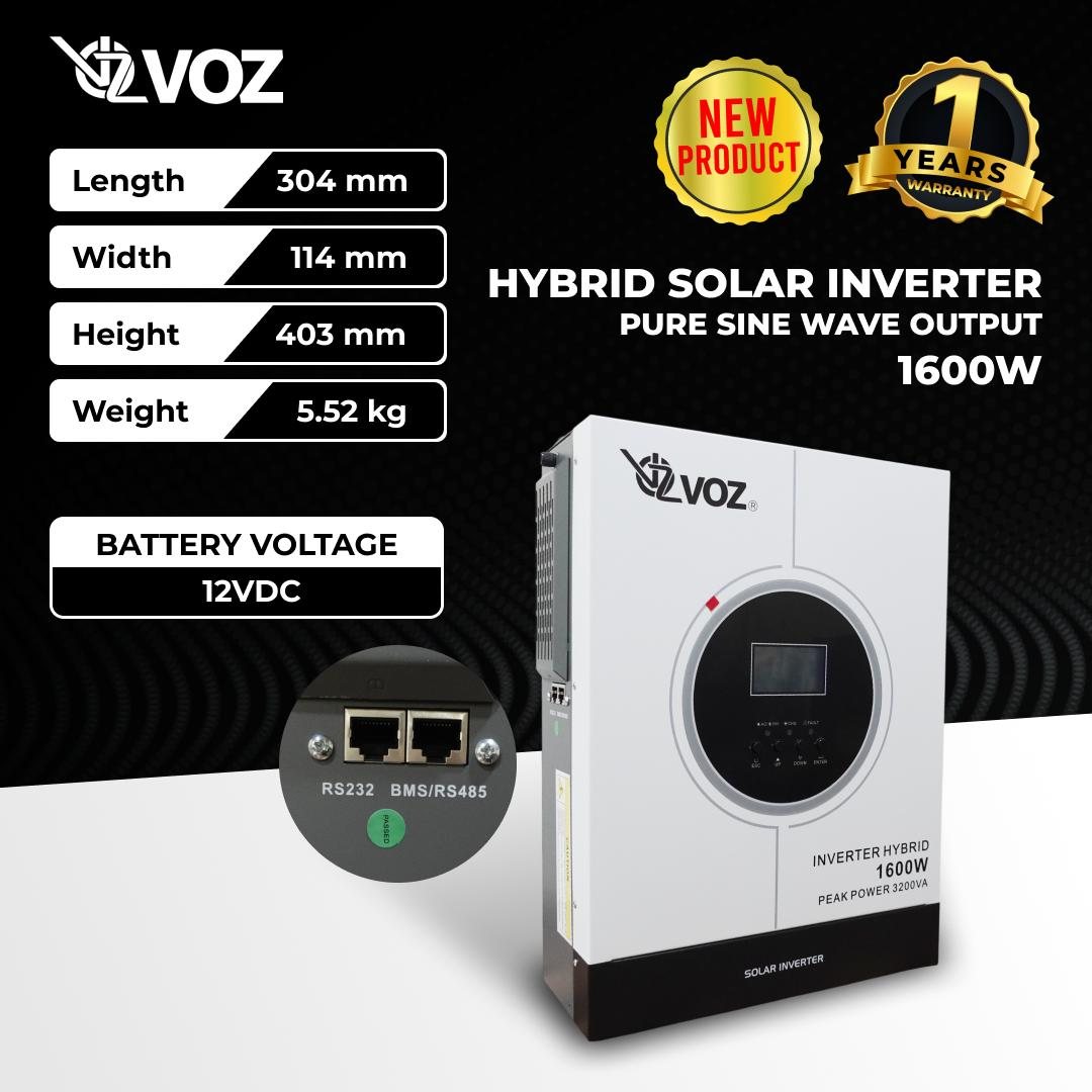 VOZ HYBRID SOLAR INVERTER 1600W/1.6KW 5