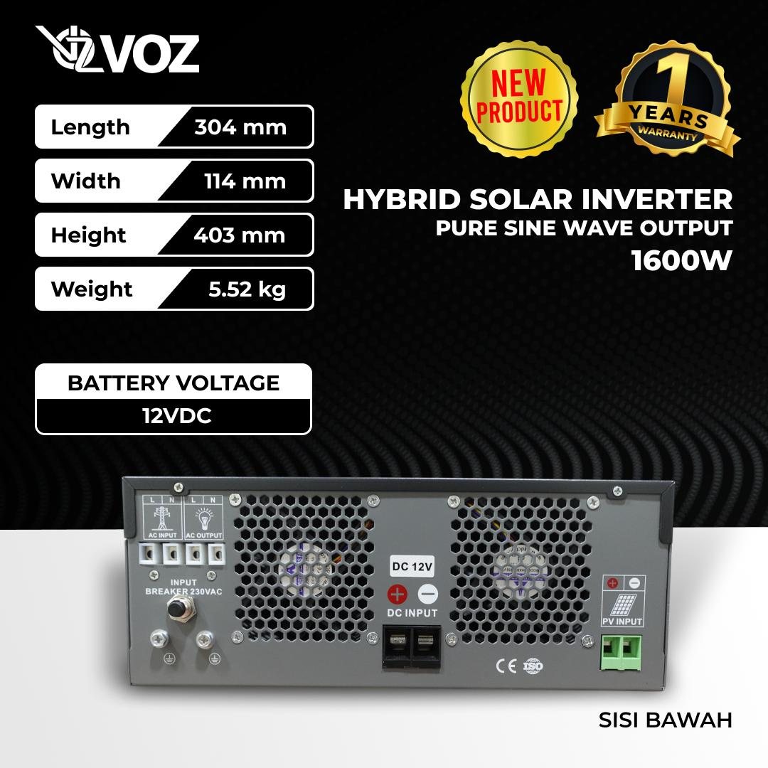 VOZ HYBRID SOLAR INVERTER 1600W/1.6KW 6