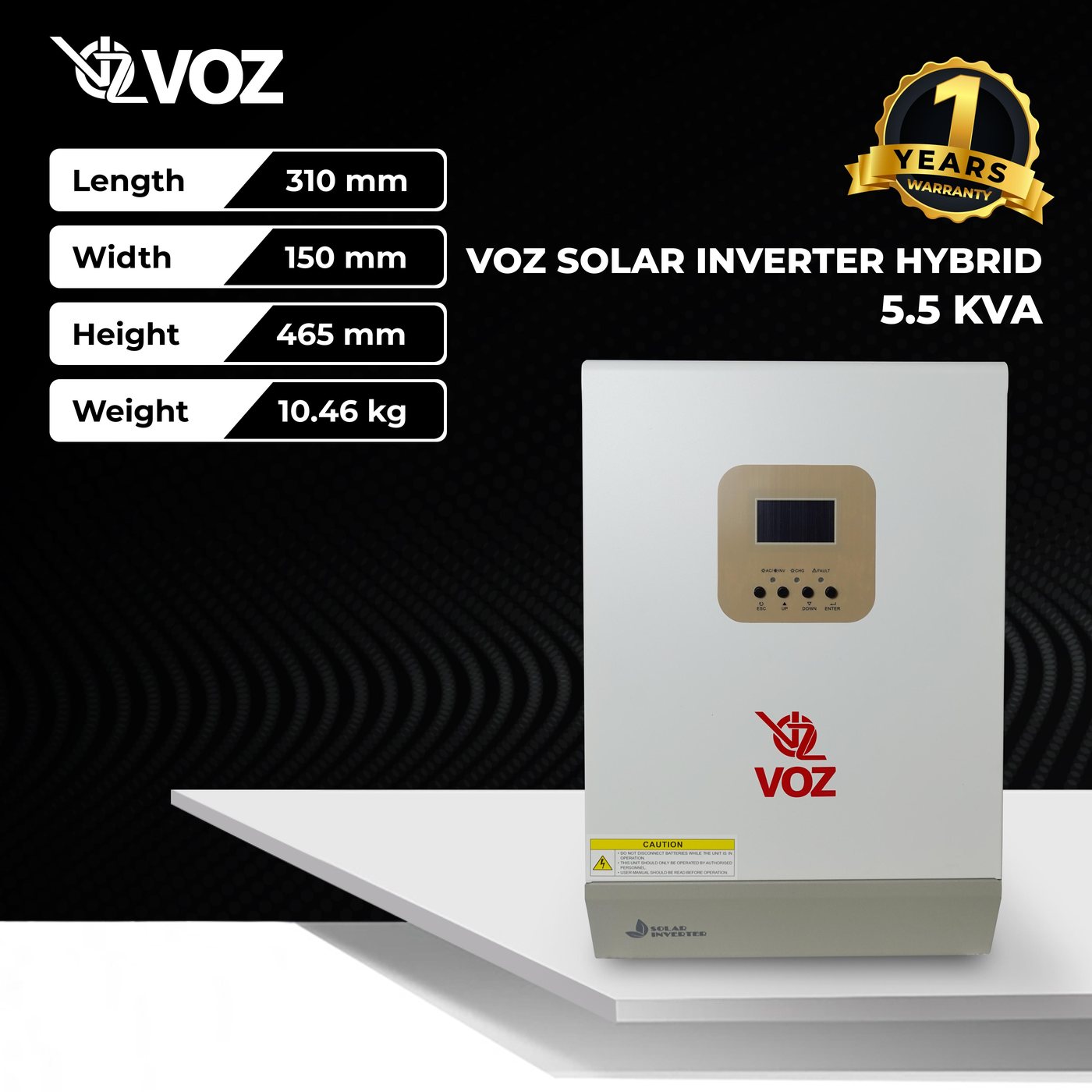 Voz Hybrid Solar Inverter 5.5KVA - 5500W - Panel Surya 2