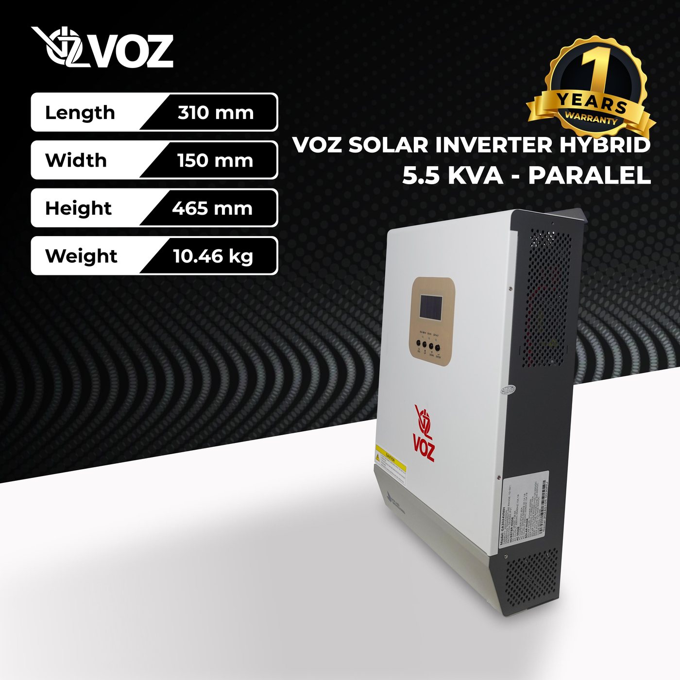 Voz Hybrid Solar Inverter 5.5KVA - 5500W Paralel - Panel Surya 3