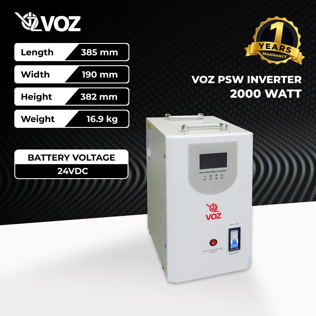 Voz inverter PSW 2000 Watt - Inverter Pure Sine Wave 2
