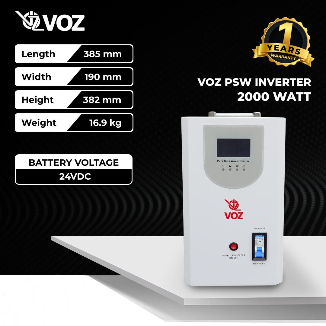 Voz inverter PSW 2000 Watt - Inverter Pure Sine Wave 3