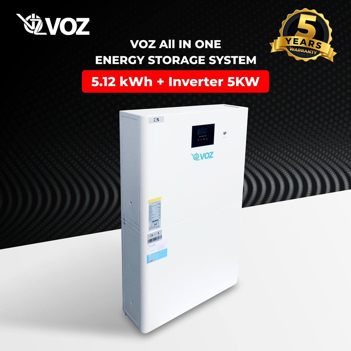 Voz LifePO4 All In One Energy Storage System 5KW Inverter + 5.12kWh 2