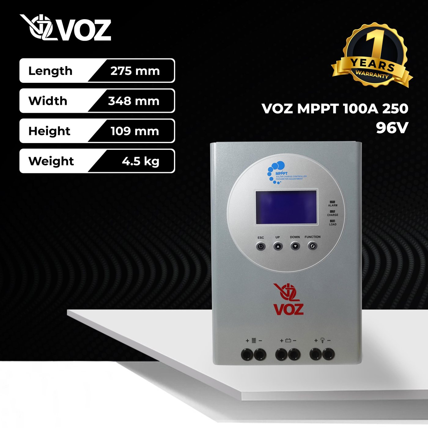 Voz MPPT Solar Charge Controller 100A | 96v | 250v -  Panel Surya